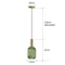 Retro Glass Pendant Light Colorful E27 LED Hanging Lamp For Dining Room Living Room Or Bedside 21