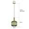 Retro Glass Pendant Light Colorful E27 LED Hanging Lamp For Dining Room Living Room Or Bedside 22