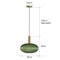 Retro Glass Pendant Light Colorful E27 LED Hanging Lamp For Dining Room Living Room Or Bedside 23