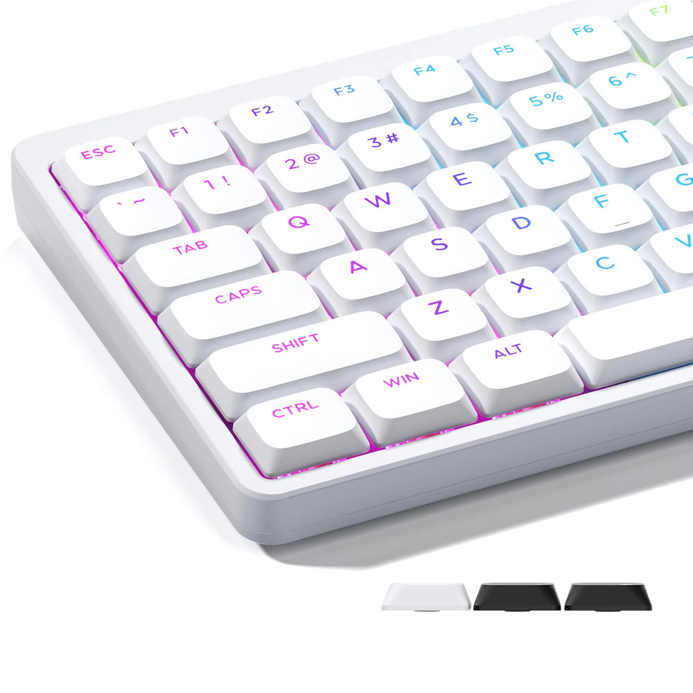 XVX BOW Skyline R2 Low Profile Keycap Set  127Key ShineThrough DoubleShot PBT Keycaps For ANSI Layo 0