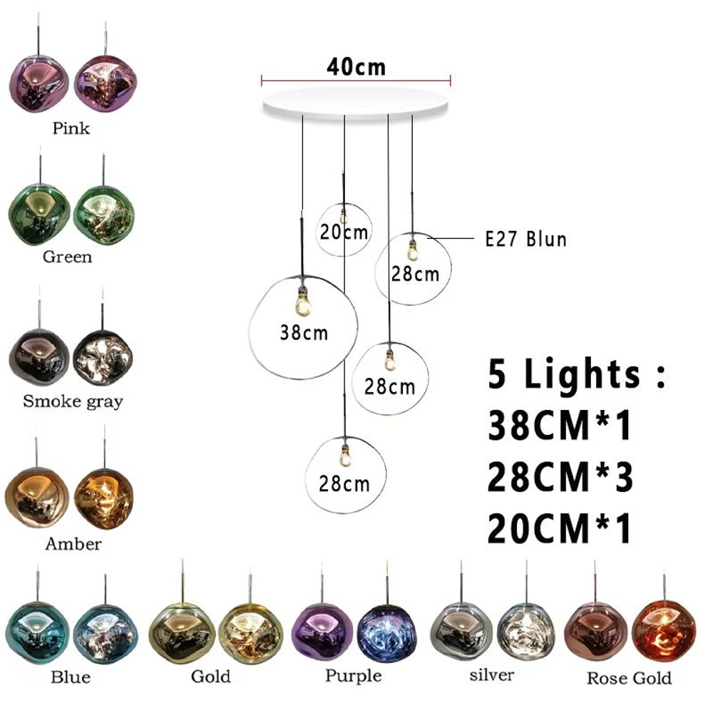 Modern LED Lava Pendant Light LoftInspired Hanging Lamp For Living Room Bedroom Cafe Decor 9