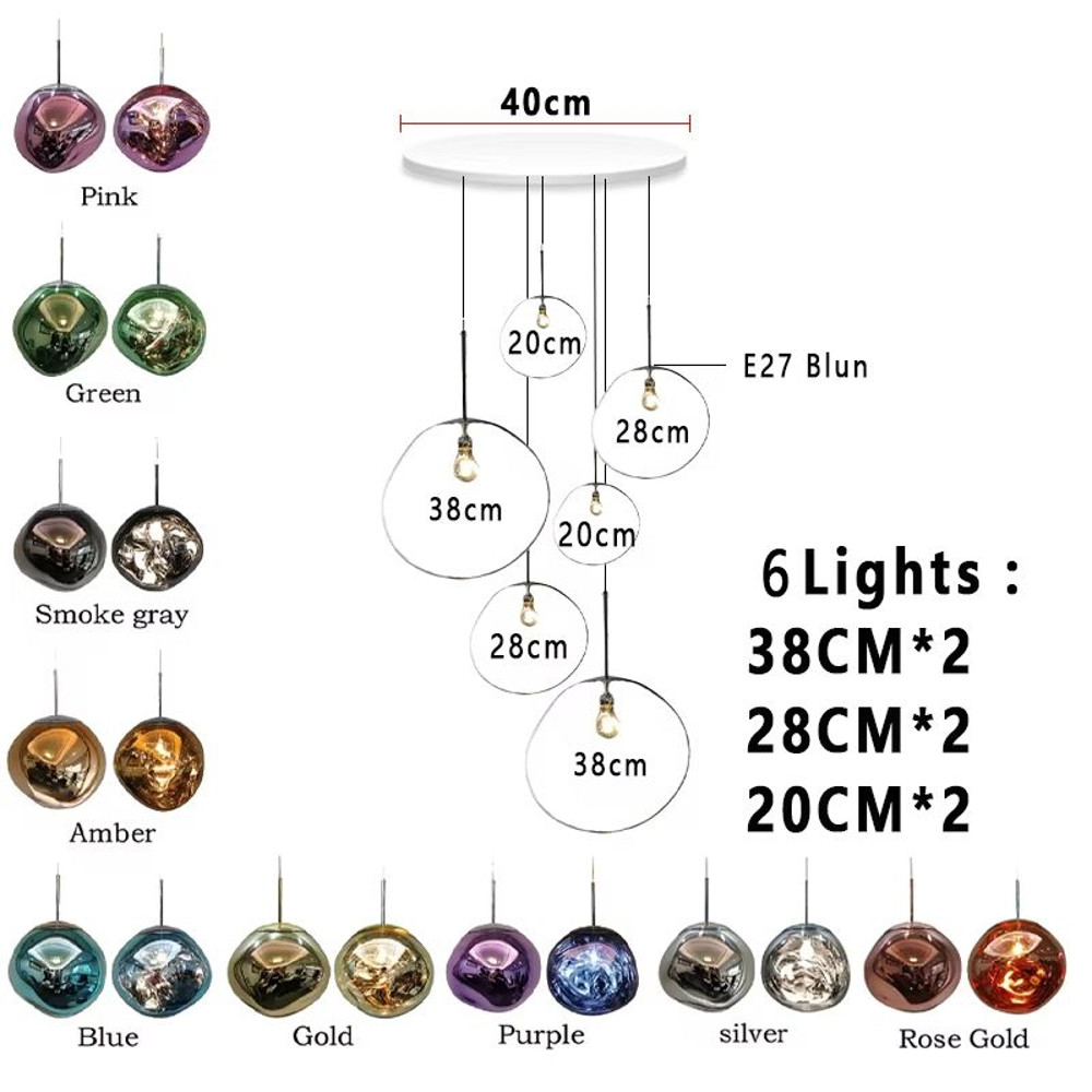 Modern LED Lava Pendant Light LoftInspired Hanging Lamp For Living Room Bedroom Cafe Decor 10