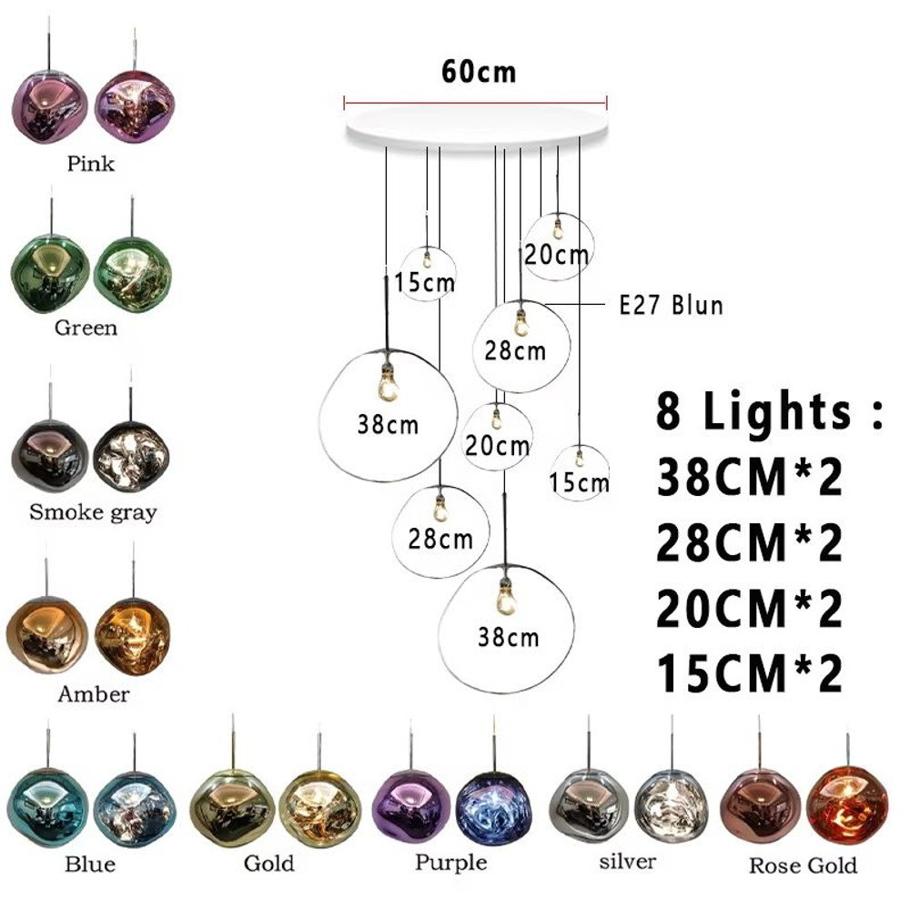 Modern LED Lava Pendant Light LoftInspired Hanging Lamp For Living Room Bedroom Cafe Decor 15