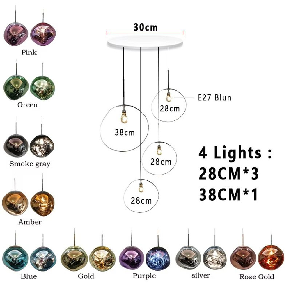 Modern LED Lava Pendant Light LoftInspired Hanging Lamp For Living Room Bedroom Cafe Decor 16