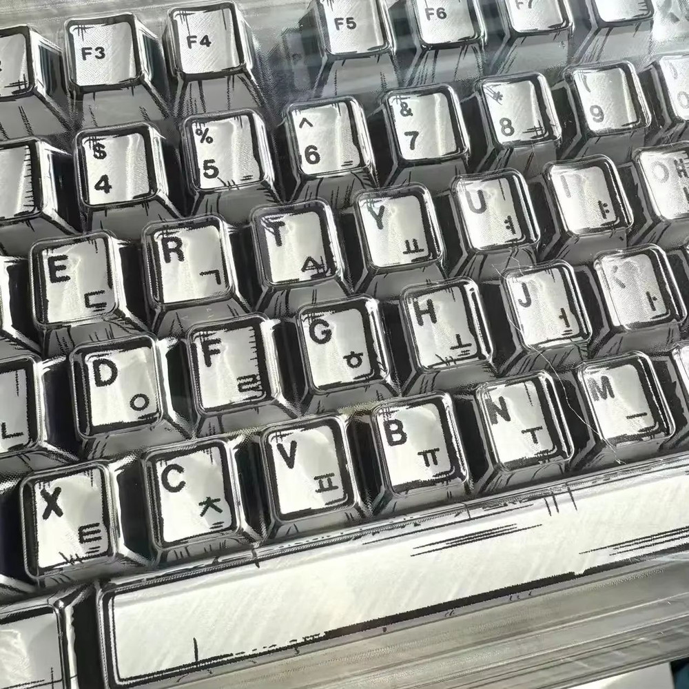151Key Manga Style Keycap Set PBT Cherry Profile Keycaps For Mechanical Gaming Keyboards 13