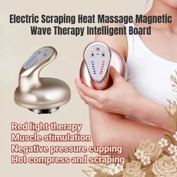 electric heating cupping therapy set – anti-cellulite suction massager for back, legs & gua sha