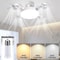 Smart Drone Fan Light Ceiling Lamp With Remote Control 2 In 1 Decorative LED And Quiet Fan 3