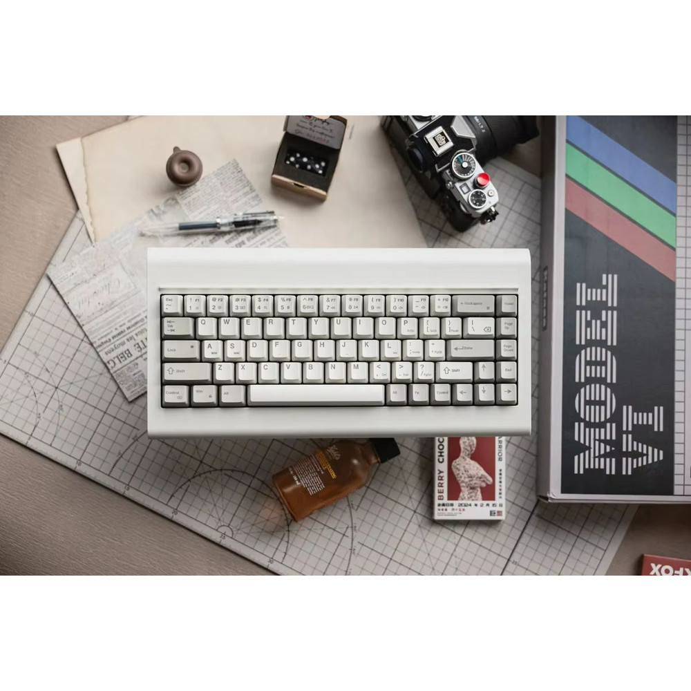 Kataaa Model VI Retro Tri Mode Mechanical Keyboard With HMX Custom Switches 0