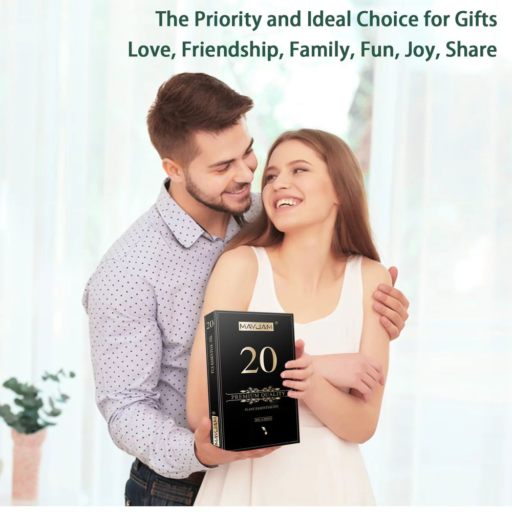 MAYJAM 20PCS Essential Oils Gift Set  Aromatherapy Oils For Diffuser Candle Making  Home Relaxation 4