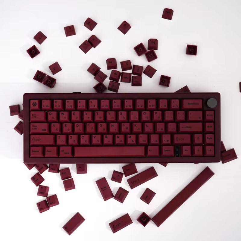 GMK Minimalist Red 140Key Keycap Set  Cherry Profile Japanese PBT DyeSub Keycaps For MX Mechanical  3