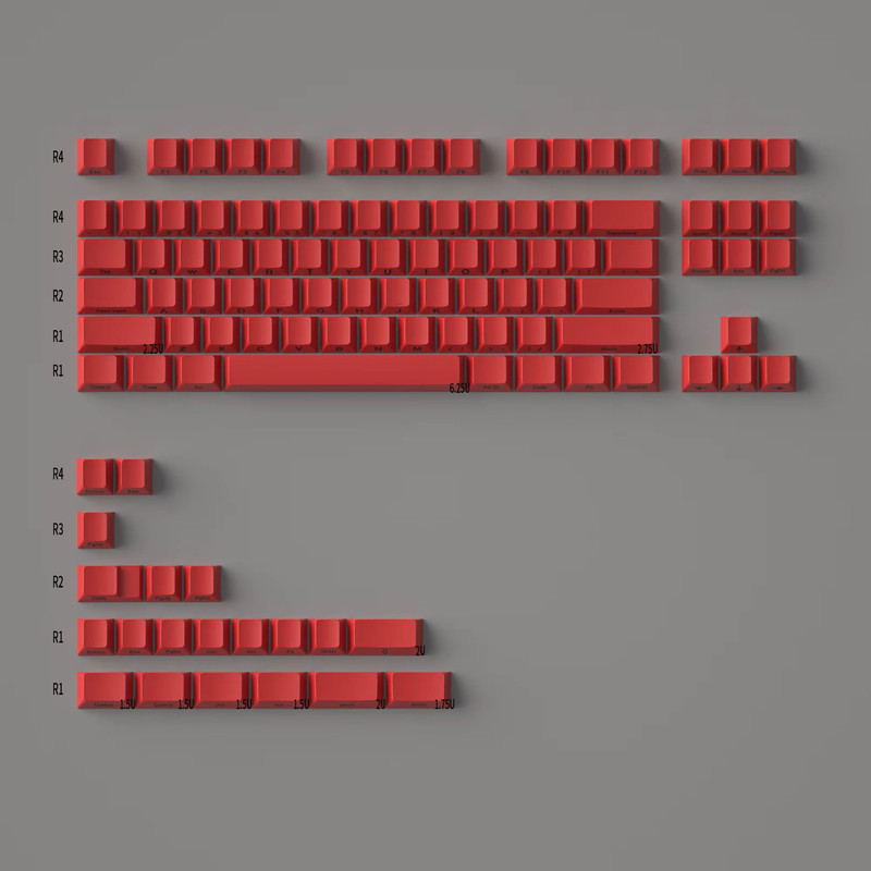 GMK Minimalist Red 140Key Keycap Set  Cherry Profile Japanese PBT DyeSub Keycaps For MX Mechanical  21