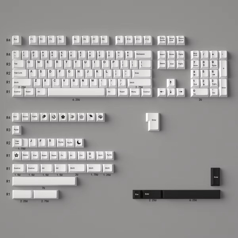 GMK Minimalist Red 140Key Keycap Set  Cherry Profile Japanese PBT DyeSub Keycaps For MX Mechanical  22