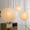 WabiSabi Japanese Style Pendant Lamp Round Rice Paper LED Ceiling Light For Dining Room Study Or C