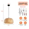 Handwoven Bamboo Pendant Light 30cm Chinese Style Ceiling Lamp For Restaurants Dining Rooms Home 5