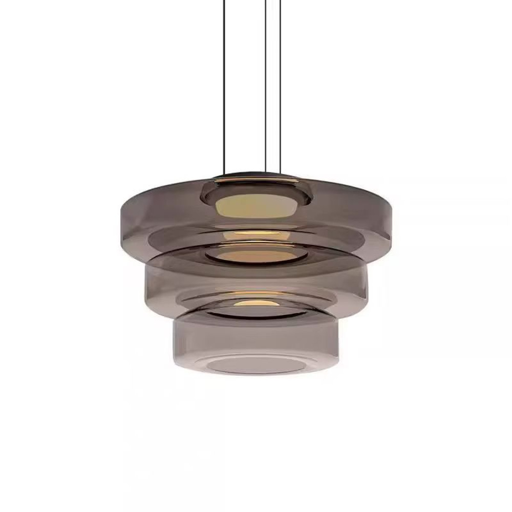 Luxury LED Glass Pendant Light  Adjustable Hanging Chandelier For Kitchen Island Living Room Bedroo 5