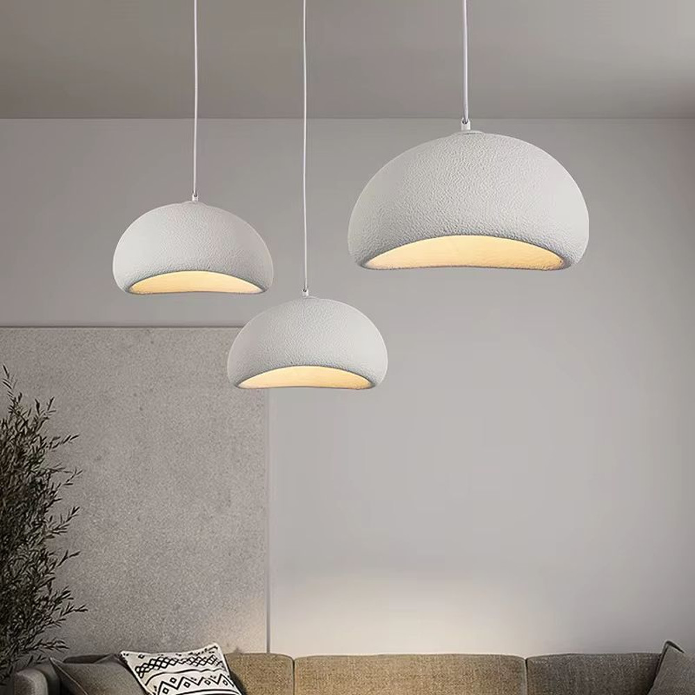 Nordic WabiSabi Pendant Light  Minimalist E27 LED Hanging Lamp For Dining Room Bedroom  Loft Interi 3