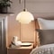 Nordic Cream White Glass Pendant Light – Modern LED Hanging Fixture for Dining Room, Bedroom, Bar & Indoor Spaces