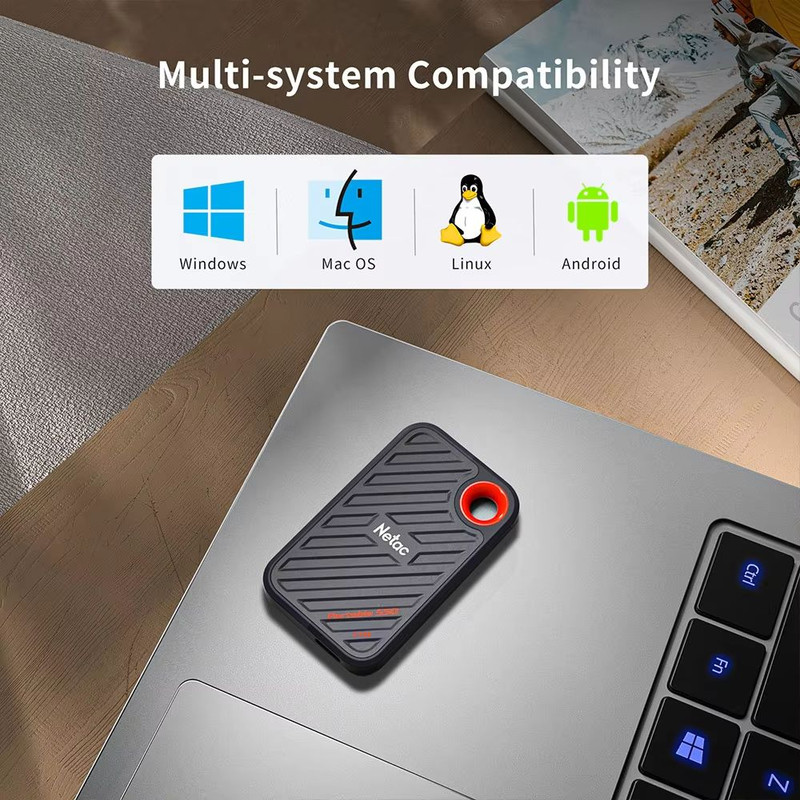 Netac BlazePro External SSD UltraFast Portable USB 32 Gen2x2 Solid State Drive 1TB 512GB 2TB 3