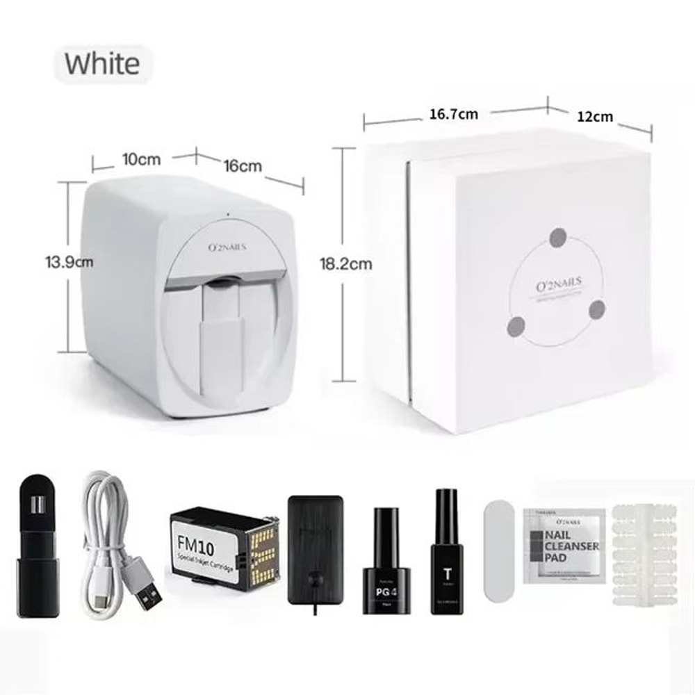 Smart 3D Nail Printer Portable Nail Art Machine 2400DPI WiFi DIY Printing For Home Or Salon Use 8