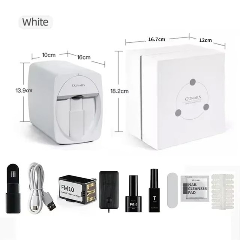 Smart 3D Nail Printer Portable Nail Art Machine 2400DPI WiFi DIY Printing For Home Or Salon Use 8