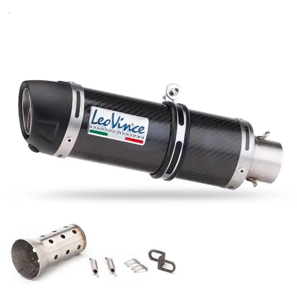 LeoVinceStyle 51mm Motorcycle Exhaust Muffler With Removable DB Killer HighPerformance Upgrade For 9