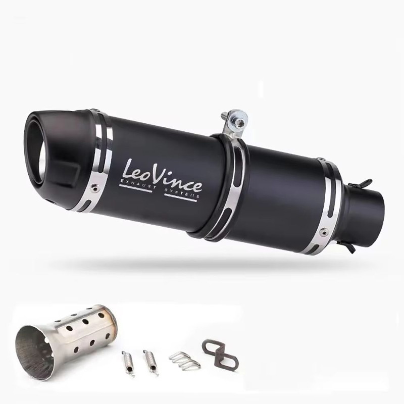 LeoVinceStyle 51mm Motorcycle Exhaust Muffler With Removable DB Killer HighPerformance Upgrade For 6