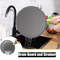 Silicone Splatter Screen For Frying Pans  HeatResistant Oil Guard  Drain Board Lid With Handle 3