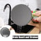 Silicone Splatter Screen For Frying Pans HeatResistant Oil Guard Drain Board Lid With Handle 3