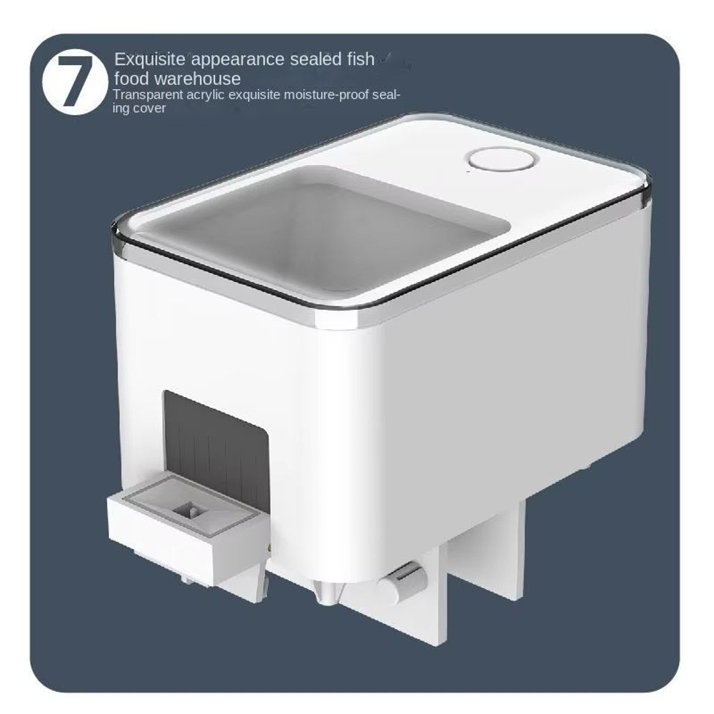 Smart Automatic Fish Feeder  WiFi Aquarium Food Dispenser With App  Voice Control 3