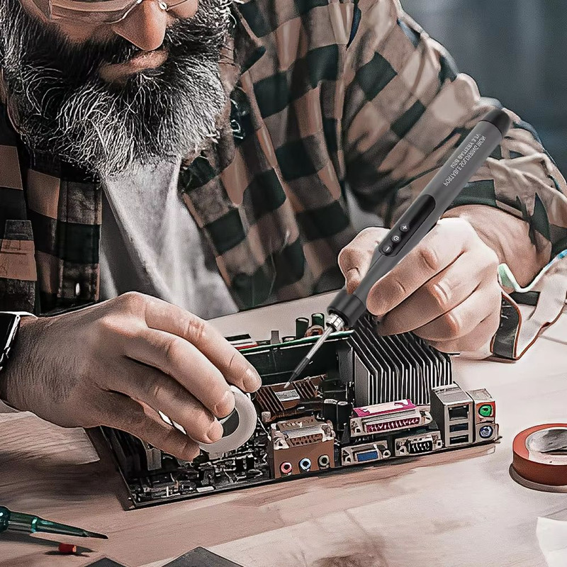 Mini USB Digital Soldering Iron Kit  Adjustable Temperature TypeC Electric Welding Tool For DIY  Re 1