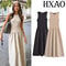 Elegant Sleeveless Long Dress For Women 2025 Spring Fashion Casual Party Dress In Black Khaki 0