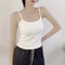 Spaghetti Strap Camisole Top For Women Padded Cotton Slim Fit Summer Tank 4