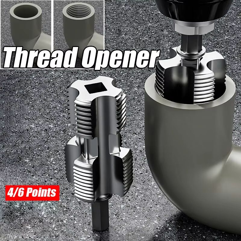 Water Pipe Inner Hole Opener For Electric Drill Hex Shank Pipe Tapping Tool 4Point 6Point Universa 0