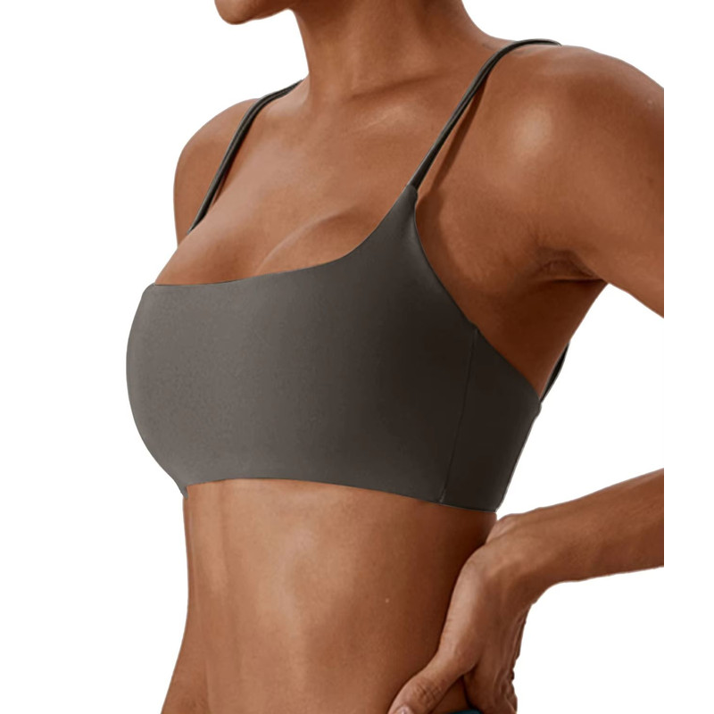 Womens Cross Back Sports Bra Super Soft Yoga Fitness Bra For Running Workouts 9