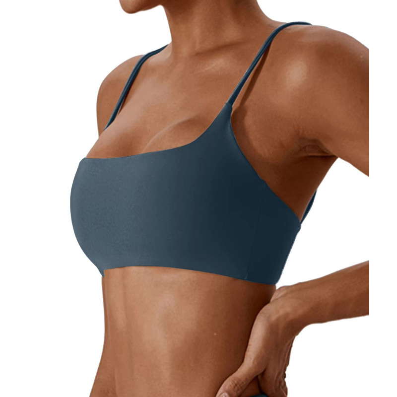 Womens Cross Back Sports Bra Super Soft Yoga Fitness Bra For Running Workouts 10