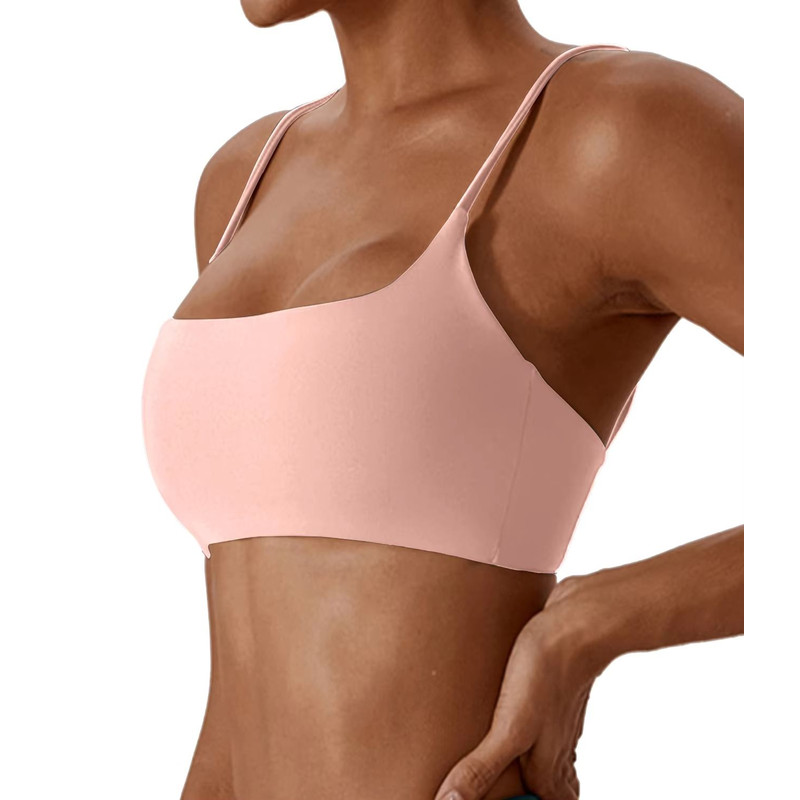 Womens Cross Back Sports Bra Super Soft Yoga Fitness Bra For Running Workouts 11