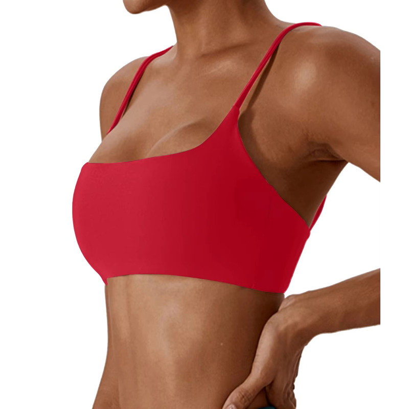 Womens Cross Back Sports Bra Super Soft Yoga Fitness Bra For Running Workouts 12