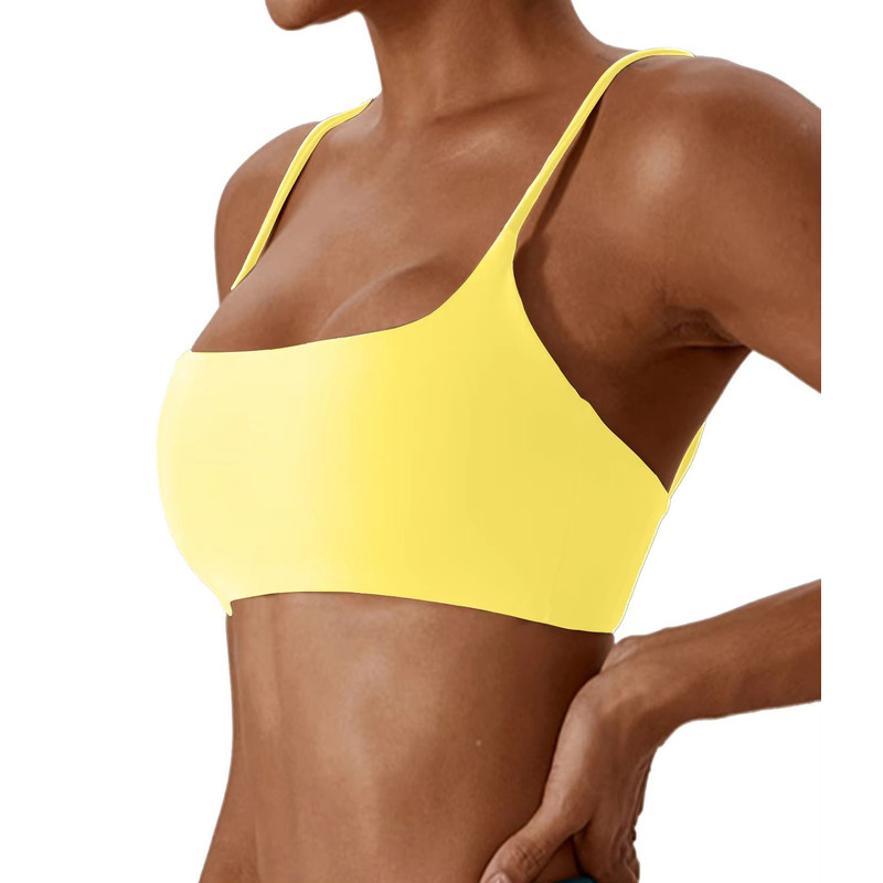 Womens Cross Back Sports Bra Super Soft Yoga Fitness Bra For Running Workouts 13