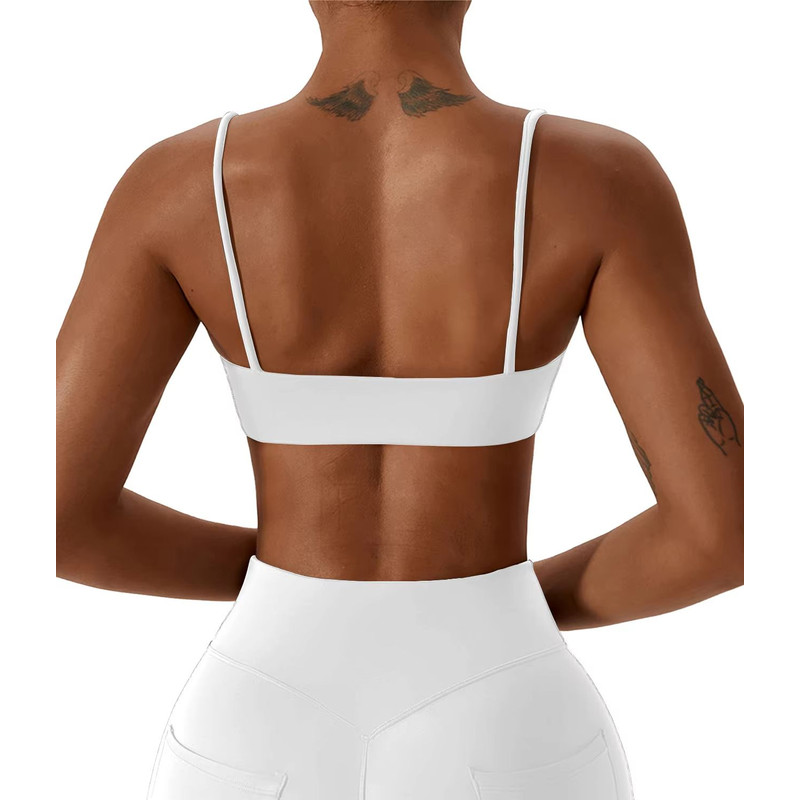 Womens Cross Back Sports Bra Super Soft Yoga Fitness Bra For Running Workouts 2