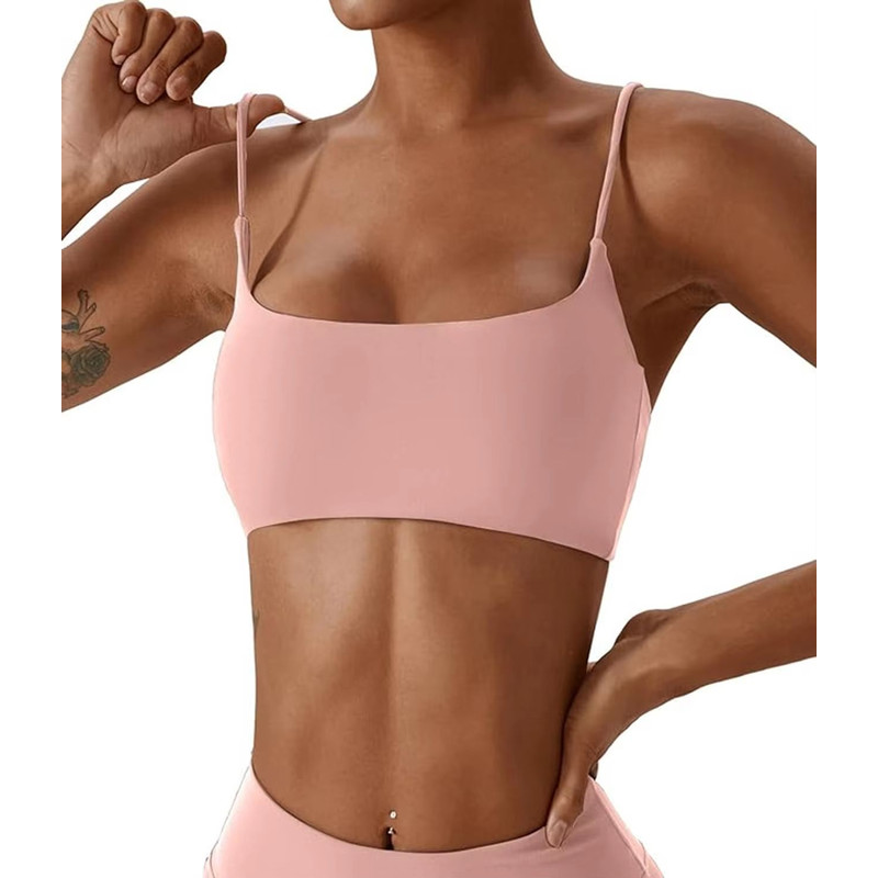 Womens Cross Back Sports Bra Super Soft Yoga Fitness Bra For Running Workouts 4