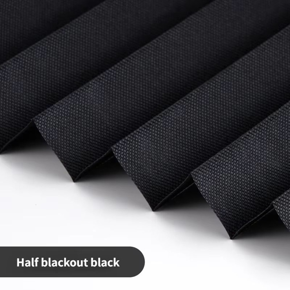 Self Adhesive Pleated Window Blinds Half Blackout Shades For Bathroom And Balcony 8