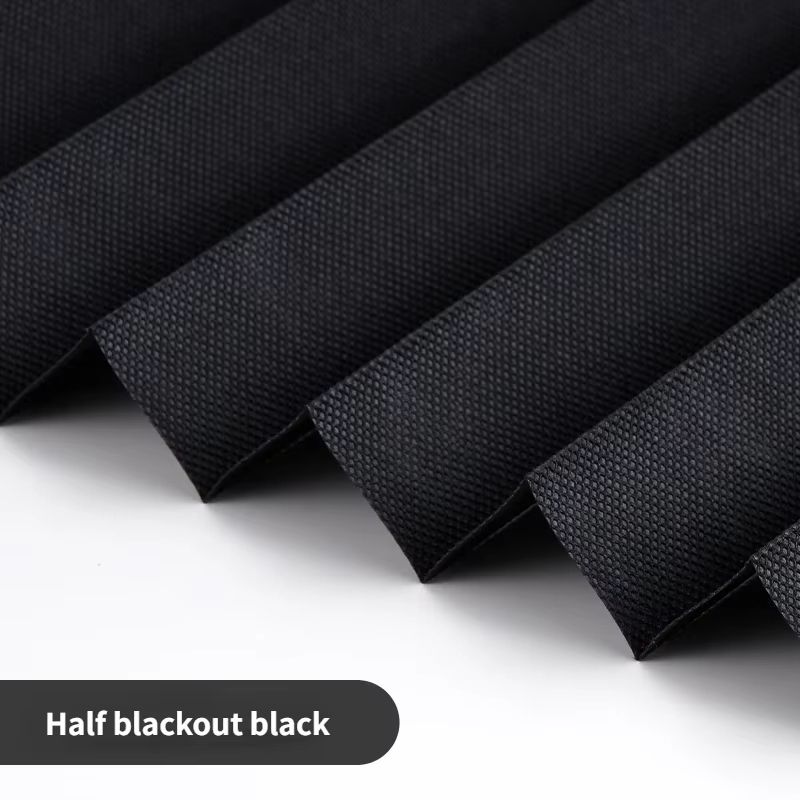 Self Adhesive Pleated Window Blinds Half Blackout Shades For Bathroom And Balcony 8