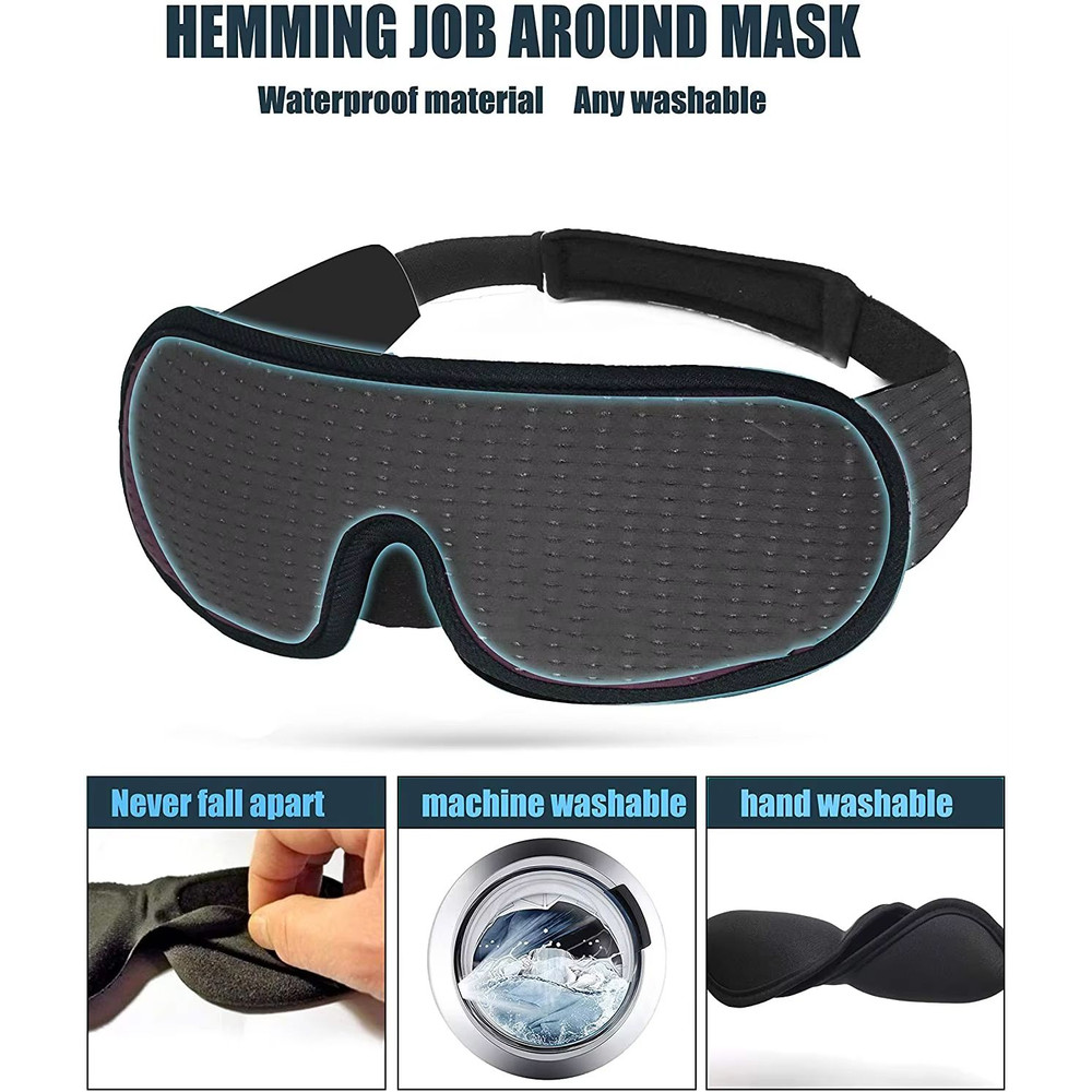 3D Light Block Sleep Mask Ultra Soft Memory Foam Eye Shade 3