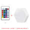 Hexagon Touch Sensor RGB LED Night Lights Quantum Honeycomb Wall Lamp 6