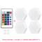Hexagon Touch Sensor RGB LED Night Lights Quantum Honeycomb Wall Lamp 9