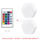 Hexagon Touch Sensor RGB LED Night Lights Quantum Honeycomb Wall Lamp 7