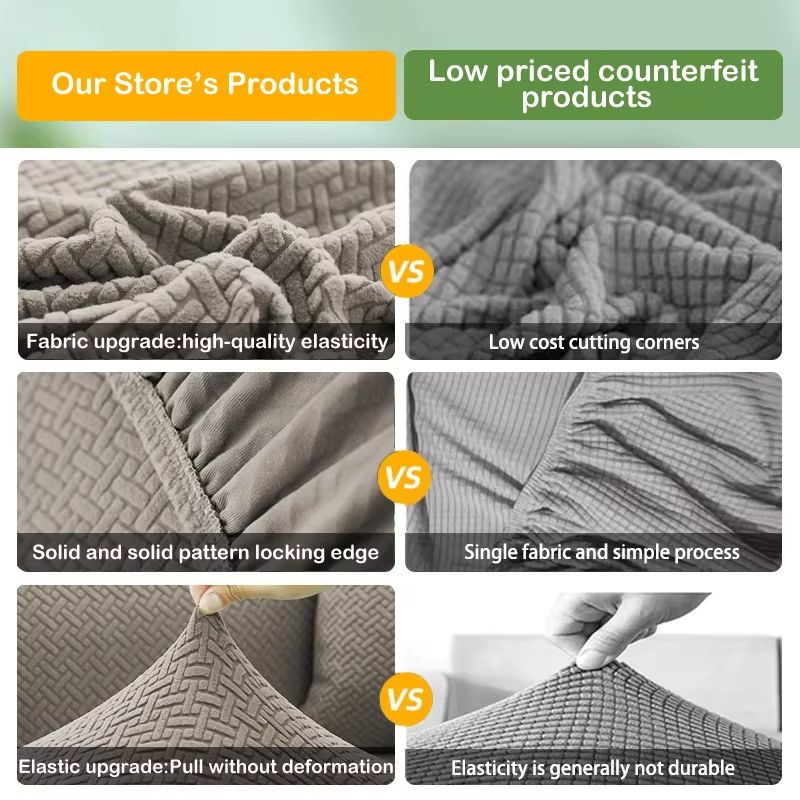 Thick Jacquard Elastic Sofa Seat Cover Protector 5
