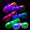 Neon LED Light Up Shutter Glasses Party Pack 6