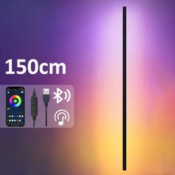 150 cm rgb strip wall lamp bluetooth remote decor light
