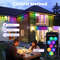 100 FT Waterproof RGB Outdoor Eaves String Lights Bluetooth App Control 1